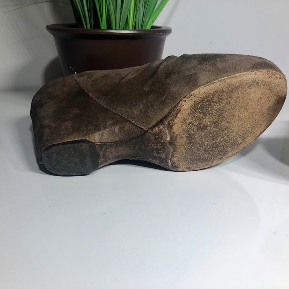 Vera Wang Lavender Label Brown Suede Mule Platform - Picture 7 of 8